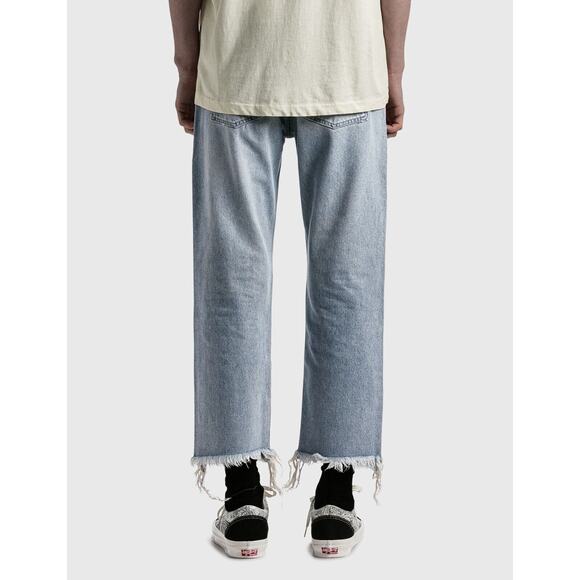 John Summit Men's The Kane 2 Casper Cropped Distressed Ripped Denim Jeans in 38 - Picture 2 of 5